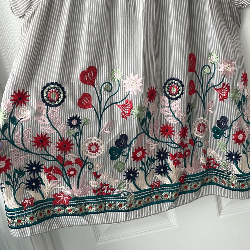 Floral Stitched Spring Blouse - Picture 3 of 4